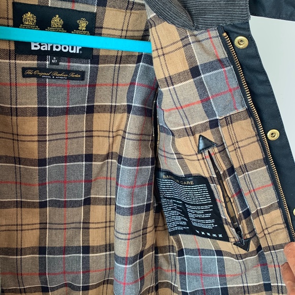 BARBOUR INTL BOYS/GIRLS WAXED JACKET/RAINCOAT